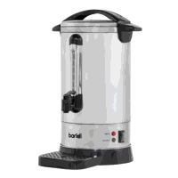 Sealey DH269 Baridi Hot Water Boiler/Tea Urn 10L Capacity, Stainless Steel