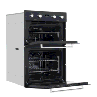 Sealey DH278 Baridi 72cm Built-Under Double Oven, 74L Capacity, Energy Rating A - Black
