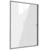 Sealey DH294 Sliding Shower Door 1200 x 1850mm, 6mm Tempered Glass, Reversible - Chrome