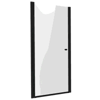 Sealey DH304 Pivot Shower Door 800 x 1850mm, 6mm Tempered Glass, Reversible - Black