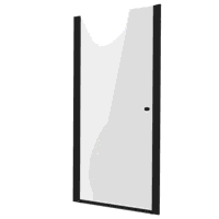 Sealey DH304 Pivot Shower Door 800 x 1850mm, 6mm Tempered Glass, Reversible - Black
