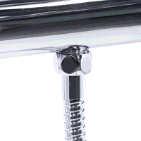 Sealey DH314 Thermostatic Shower Mixer Set, 20cm Round Head, Adjustable Rail - Chrome