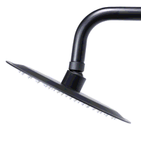 Sealey DH315 Thermostatic Shower Mixer Set, 20cm Round Head, Adjustable Rail - Black