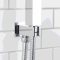 Sealey DH320 Concealed Thermostatic Shower Set 20 x 20cm Square Head  Hand Shower - Chrome