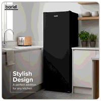 Sealey DH325 Freestanding Tall Freezer 177L Capacity  Black