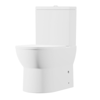 Sealey DH333 Baridi Close-Coupled Toilet with Soft Close Seat, Dual Flush Cistern  Rimless Flush  White