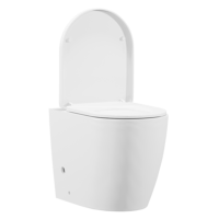 Sealey DH334 Back-to-Wall Toilet with Soft Close Seat  Rimless Flush  White