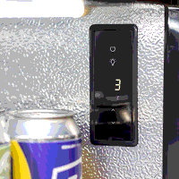 Sealey DH336 Baridi Back Bar Drinks Fridge/Cooler with Triple Hinged Door  Security Lock 307L - Black