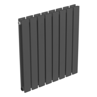 Sealey DH339 Baridi Horizontal Radiator Contemporary Double Flat Panel Design 600 x 560mm  Anthracite