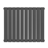 Sealey DH340 Baridi Horizontal Radiator Contemporary Double Flat Panel Design 600 x 700mm  Anthracite