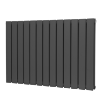 Sealey DH341 Baridi Horizontal Radiator Contemporary Double Flat Panel Design 600 x 910mm  Anthracite