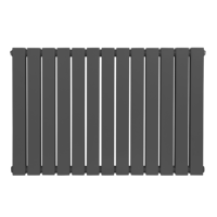Sealey DH341 Baridi Horizontal Radiator Contemporary Double Flat Panel Design 600 x 910mm  Anthracite