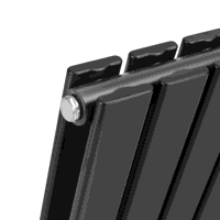 Sealey DH347 Baridi Horizontal Radiator Contemporary Double Flat Panel Design 600 x 1190mm  Black