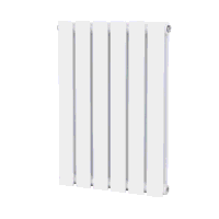 Sealey DH348 Baridi Horizontal Radiator Contemporary Double Flat Panel Design 600 x 420mm  White
