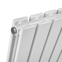 Sealey DH349 Baridi Horizontal Radiator Contemporary Double Flat Panel Design 600 x 560mm  White