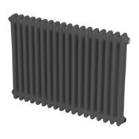 Sealey DH358 Baridi Horizontal Traditional 2 Column Radiator 600 x 832mm  Anthracite