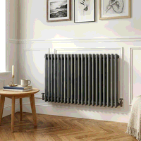 Sealey DH359 Baridi Horizontal Traditional 2 Column Radiator 600 x 1012mm  Anthracite