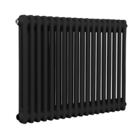 Sealey DH363 Baridi Horizontal Traditional 2 Column Radiator 600 x 832mm  Black