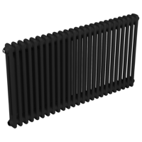 Sealey DH365 Baridi Horizontal Traditional 2 Column Radiator 600 x 1147mm  Black