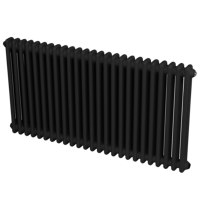 Sealey DH365 Baridi Horizontal Traditional 2 Column Radiator 600 x 1147mm  Black
