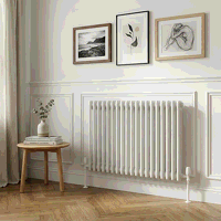 Sealey DH368 Baridi Horizontal Traditional 2 Column Radiator 600 x 832mm  White