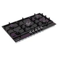 Sealey DH383 Baridi 90cm Gas Hob Black Glass ...