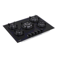 Sealey DH384 Baridi 70cm Gas Hob Matt Black w...