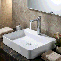 Sealey DH394 Baridi High Basin Mixer Tap with Clicker Waste - Chrome
