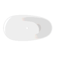 Sealey DH415 Baridi Double-Ended Slim Rim Bath with Overflow System 140cm  Gloss White