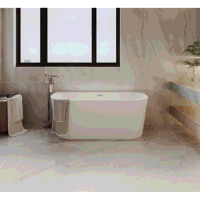 Sealey DH421 Baridi Back-to-Wall Slim Rim Bath with Overflow System 150cm  Gloss White