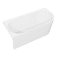 Sealey DH423 Baridi Left-Hand Corner Slim Rim Bath with Overflow System 150cm  Gloss White