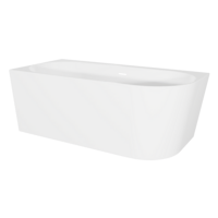 Sealey DH425 Baridi Left-Hand Corner Slim Rim Bath with Overflow System 170cm  Gloss White
