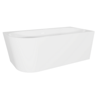 Sealey DH426 Baridi Right-Hand Corner Slim Rim Bath with Overflow System 150cm  Gloss White