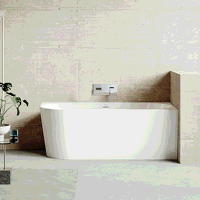 Sealey DH428 Baridi Right-Hand Corner Slim Rim Bath with Overflow System 170cm  Gloss White