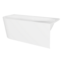 Sealey DH428 Baridi Right-Hand Corner Slim Rim Bath with Overflow System 170cm  Gloss White