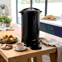 Sealey DH431 Baridi Hot Water Boiler/Tea Urn, 20L Capacity - Black