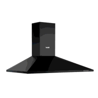 Sealey DH59 Baridi Cooker Hood, Chimney Style with Carbon Filters 90cm - Black