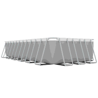 Sealey DL151 Dellonda Deluxe Steel Frame Rectangular Swimming Pool with Step Ladder  Filter Pump 25ft