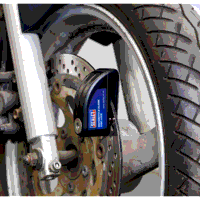 Sealey DL5052 Motorcycle Alarm Disc Lock - Pair