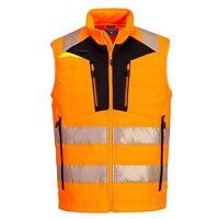 DX4 Hi-Vis Hybrid Baffle Bodywarmer (Orange/Black / M / R)