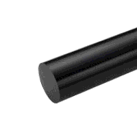 Delrin Rod 50mm dia x 500mm (Black)