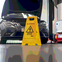 Sealey EV19 EV/Hybrid Floor Warning Signs - Pack of 2