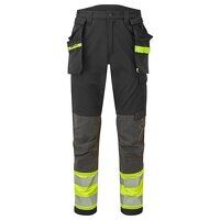 EV4 Hi-Vis Stretch Detachable Holster Class 1 Trousers (Yellow/Black / 32 / R)