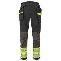 EV4 Hi-Vis Stretch Detachable Holster Class 1 Trousers (Yellow/Black / 38 / R)