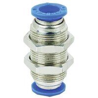 8mm Tube to Tube Equal Bulkhead Connector