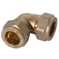 22mm Equal Elbow 90 Degree Brass Compression ...