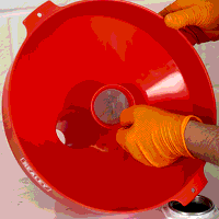 Sealey F8 Fixed Spout Funnel with Filter 300mm - Extra-Large