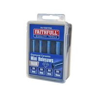 Faithfull Diamond Ceramic Mini Holesaw Set, 4...
