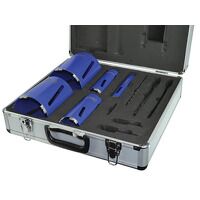 Faithfull Diamond Core Drill Kit  Case Set of 11