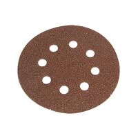 Faithfull Hook and Loop Sanding Disc DID3 Holed 125mm Coarse (Pack of 5)